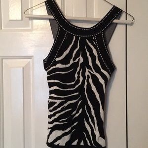 Zebra print top